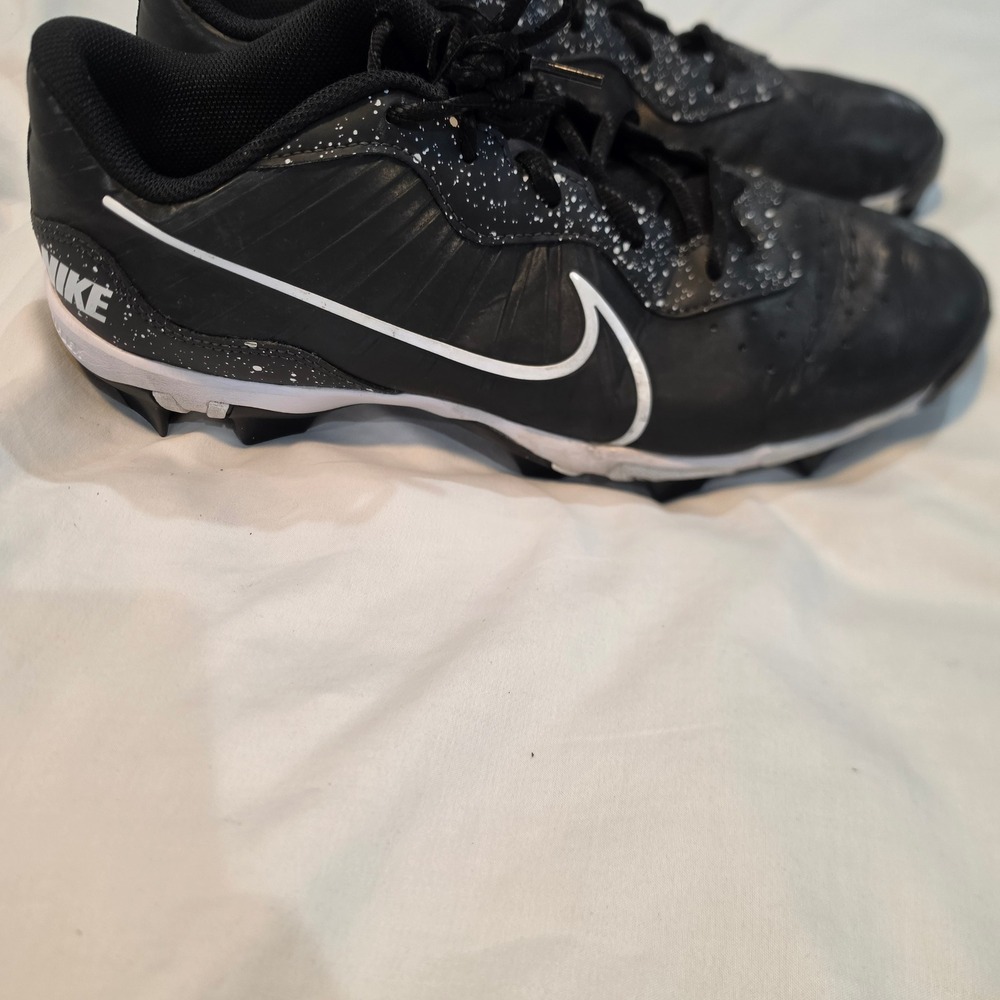 Nike Alpha Huarache NXT Low Baseball Cleats Mens 12 Black White DJ6524-003 Good